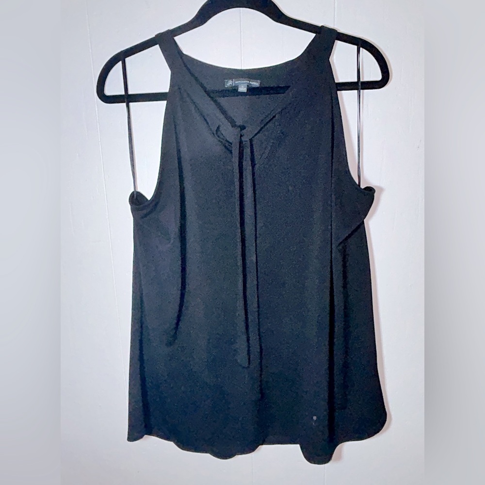 Woman’s Sleeveless Black Blouse